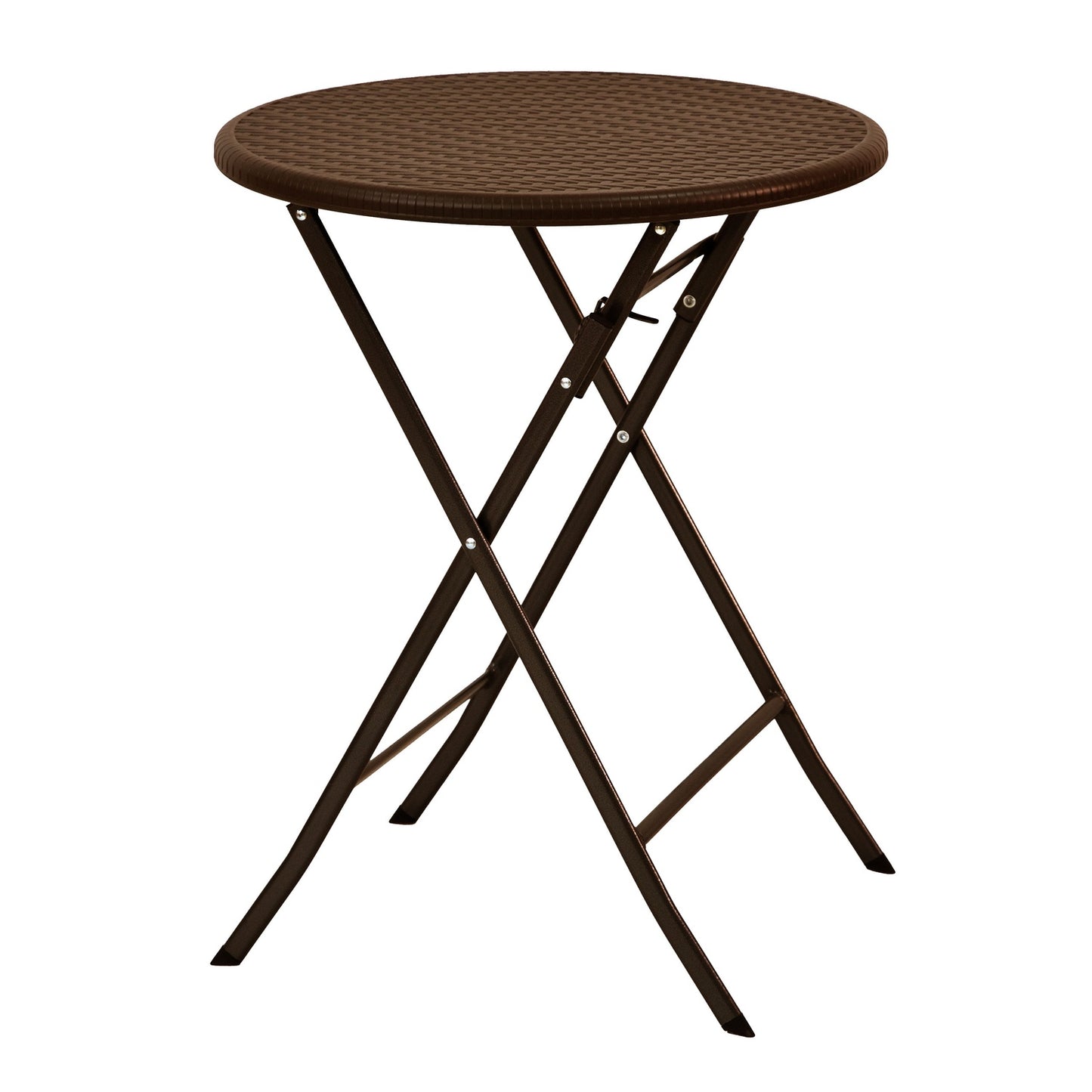 Folding coffee table, rattan garden table, 60 cm