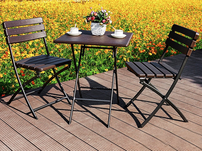 Folding coffee table, terrace garden table, 62 cm