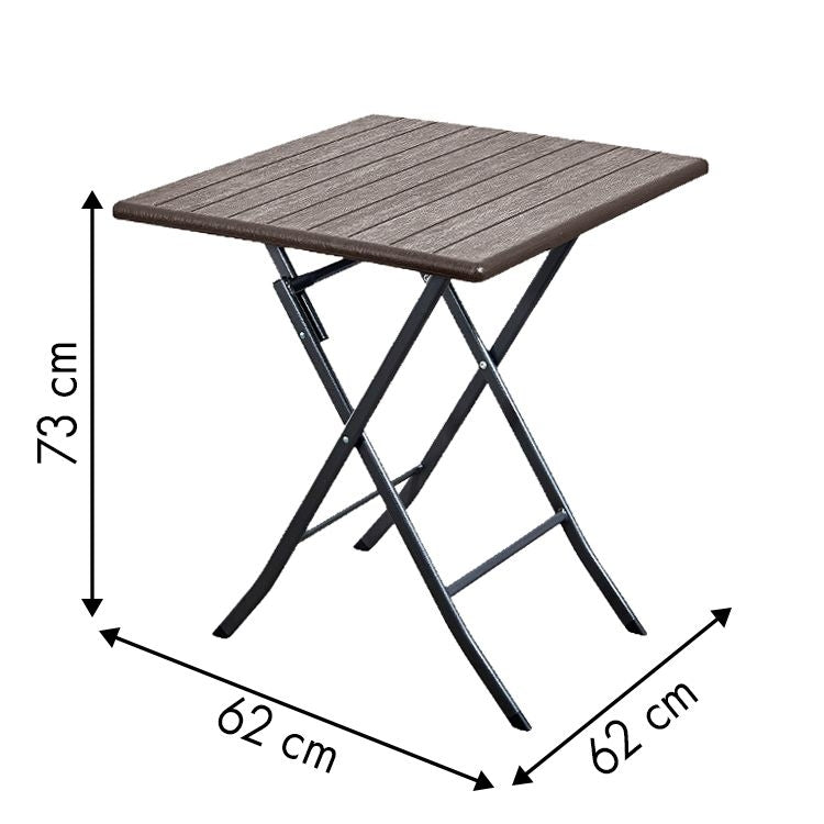 Folding coffee table, terrace garden table, 62 cm
