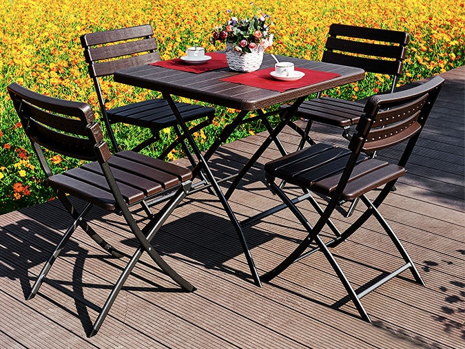 Folding coffee table, terrace garden table, 62 cm