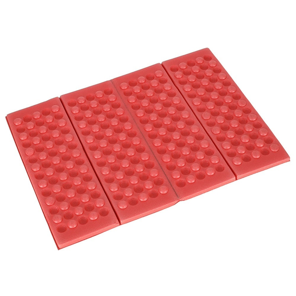 Folding foam mat for tourist seating red