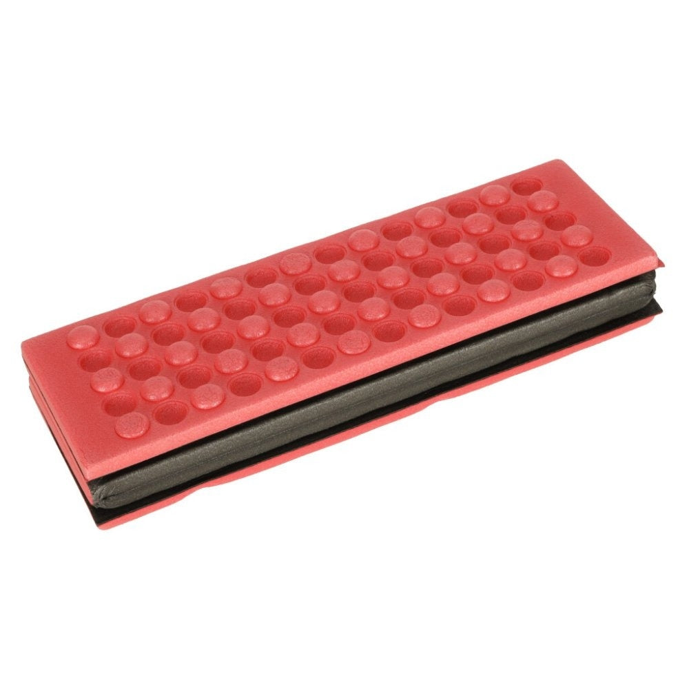 Folding foam mat for tourist seating red