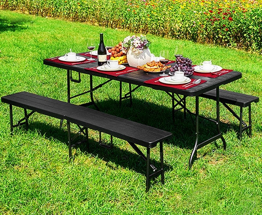Folding garden banquet catering table 180cm