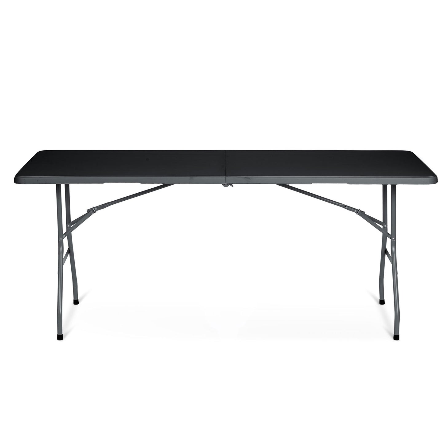 Folding garden catering table 180 cm Plonos black