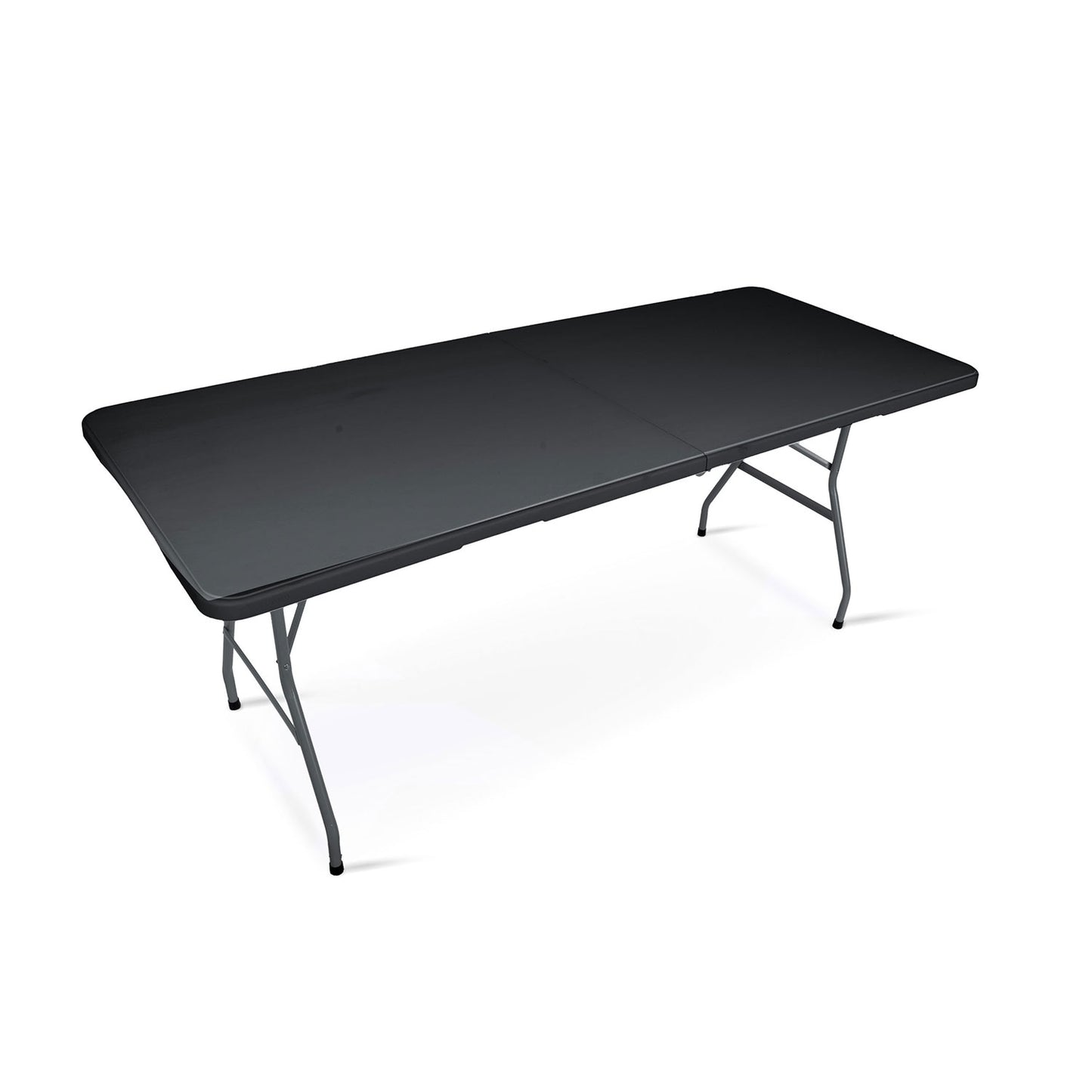 Folding garden catering table 180 cm Plonos black