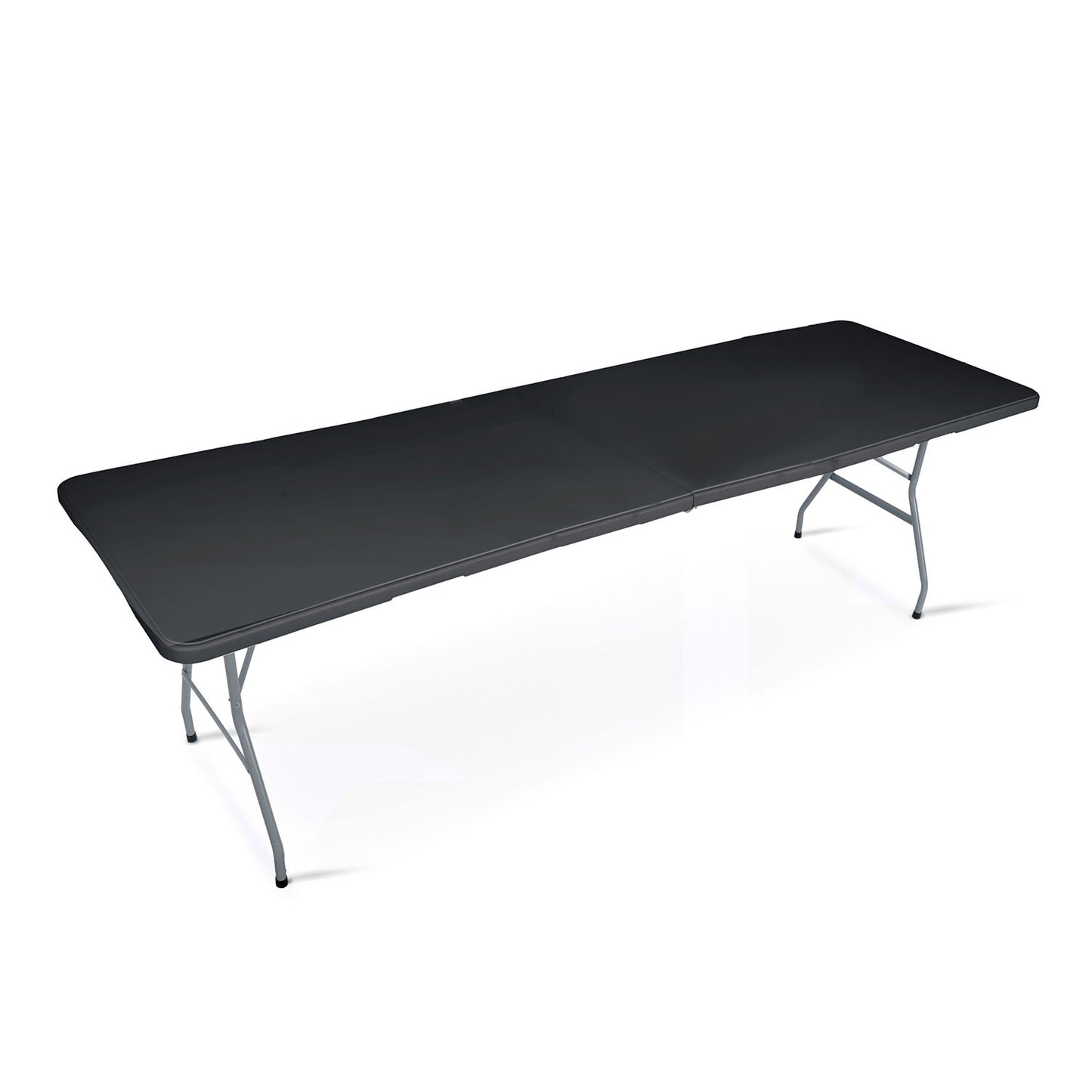 Folding garden catering table 244 cm Plonos black