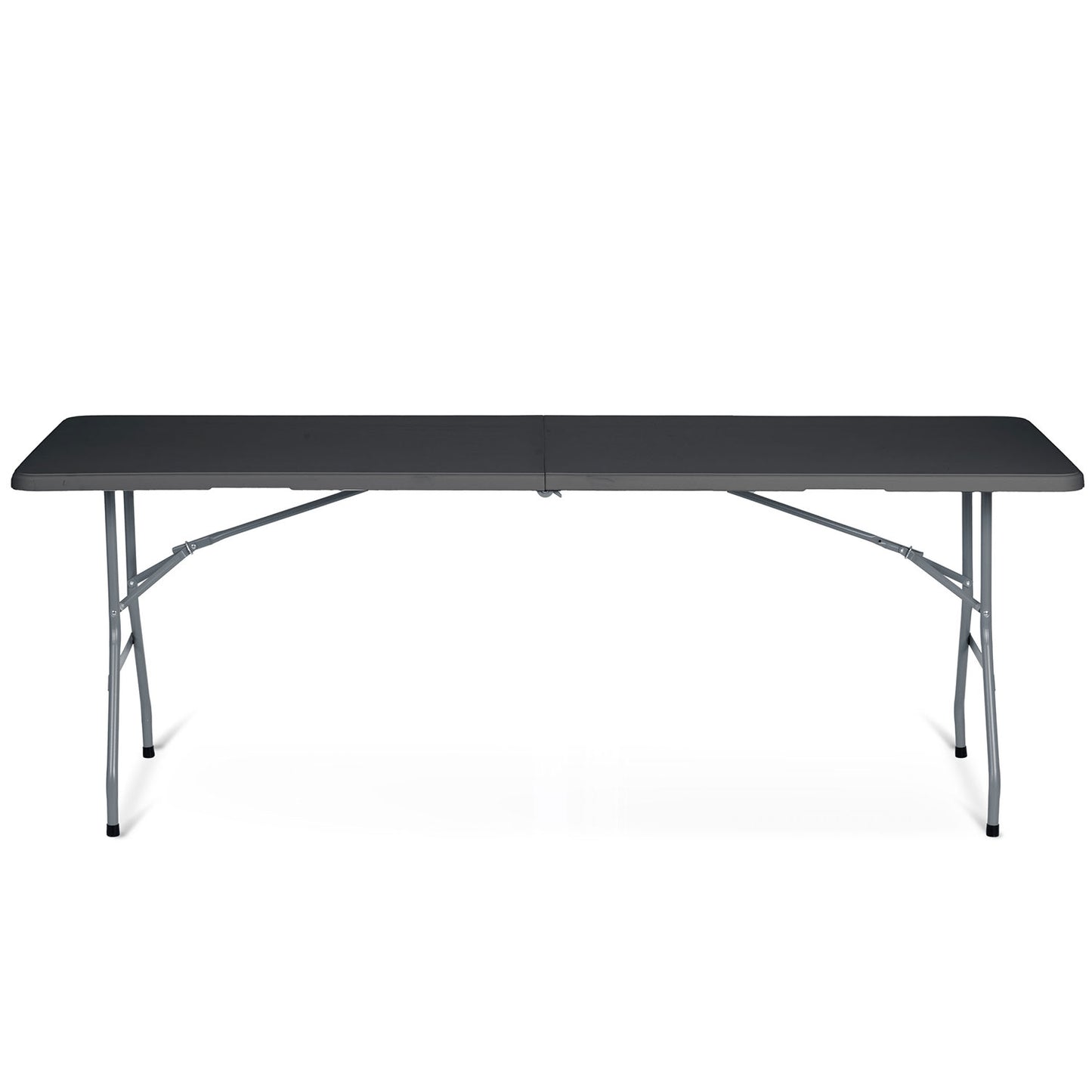 Folding garden catering table 244 cm Plonos black