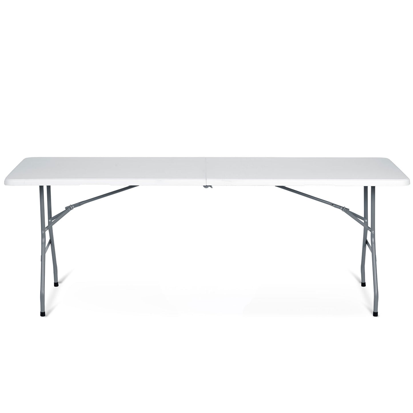 Folding garden catering table 244 cm Plonos white