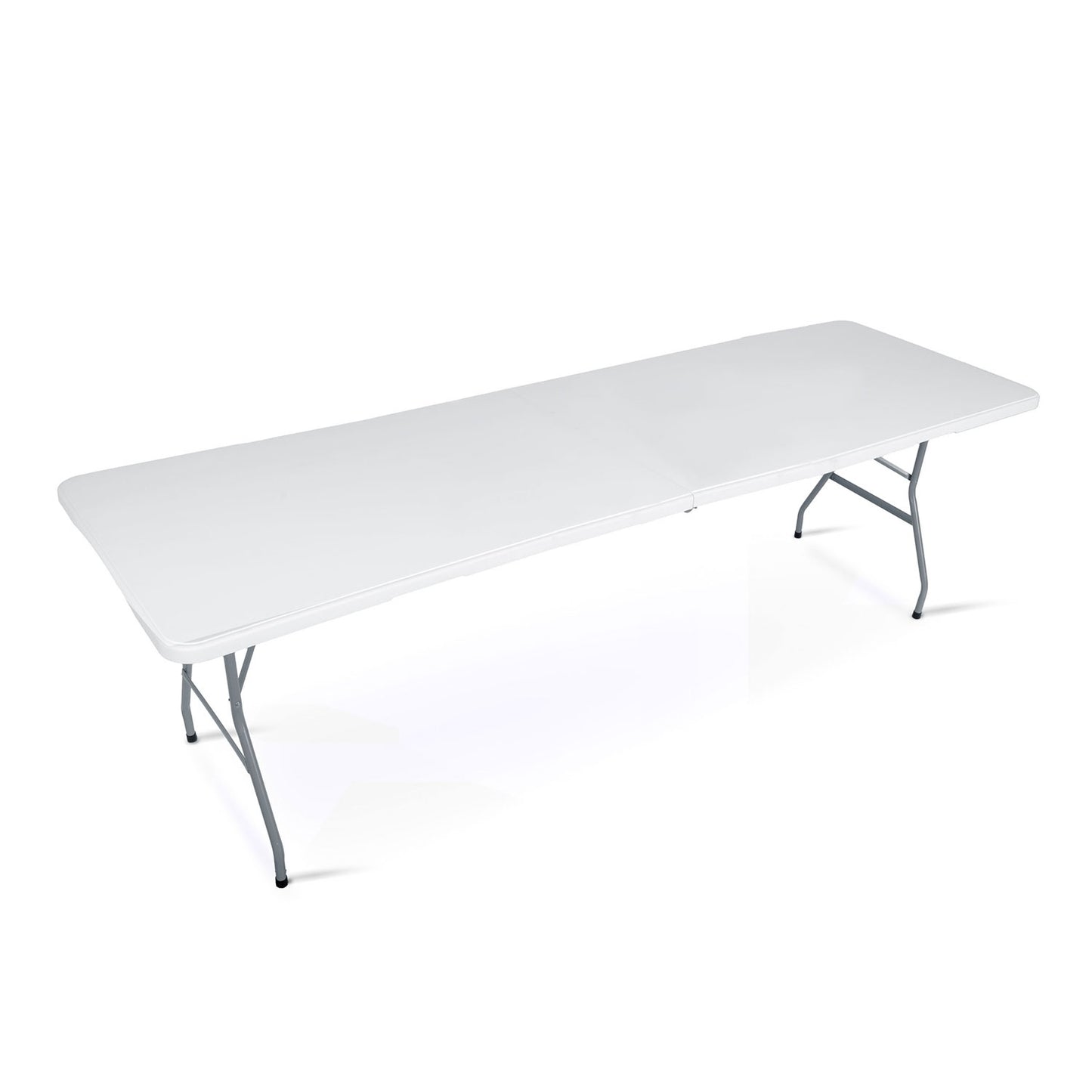 Folding garden catering table 244 cm Plonos white
