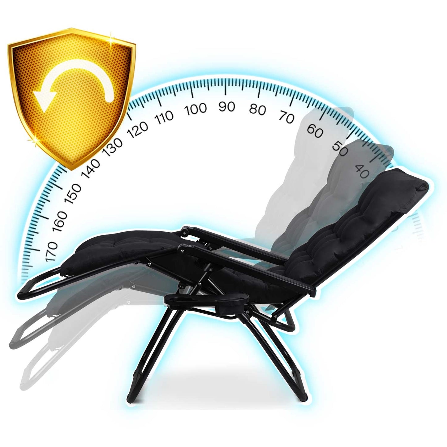 Folding garden chair with cushion Sofotel ChillWell