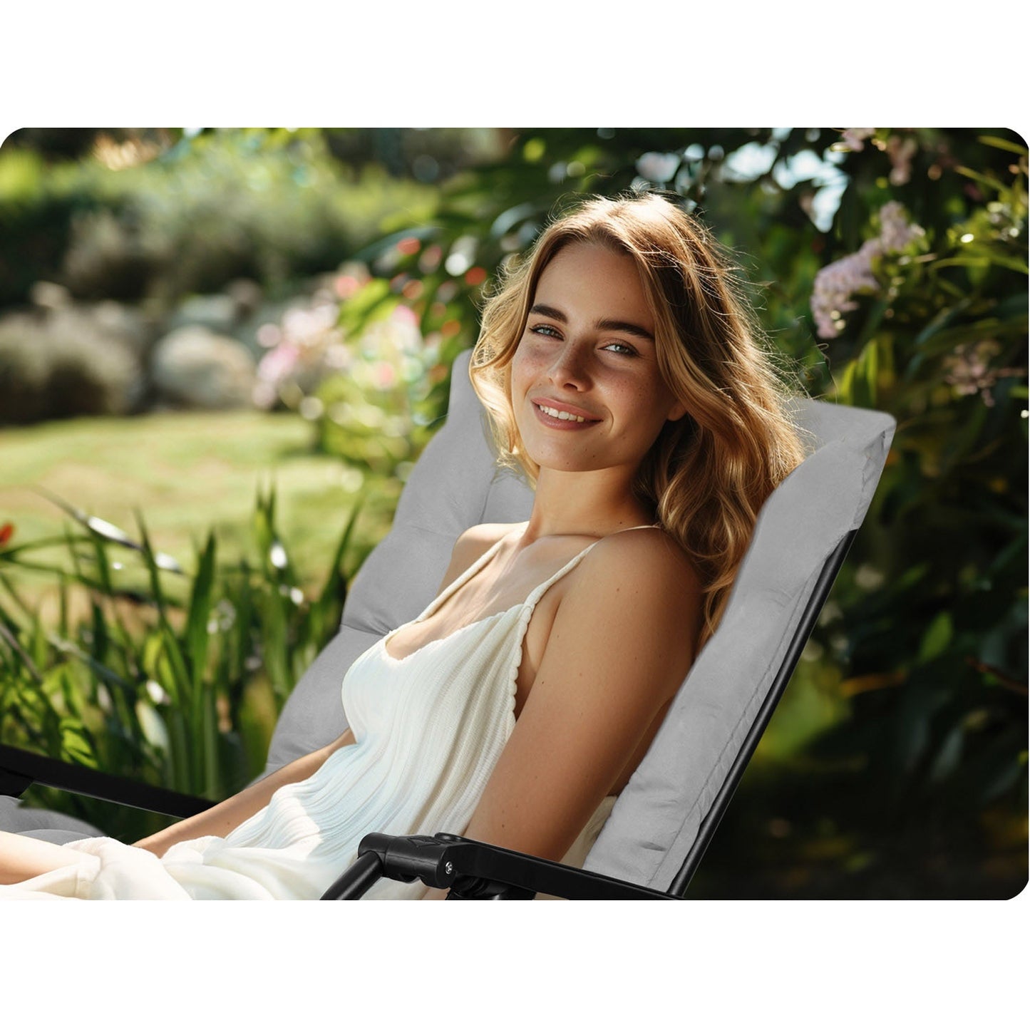Folding garden chair with cushion Sofotel ChillWell