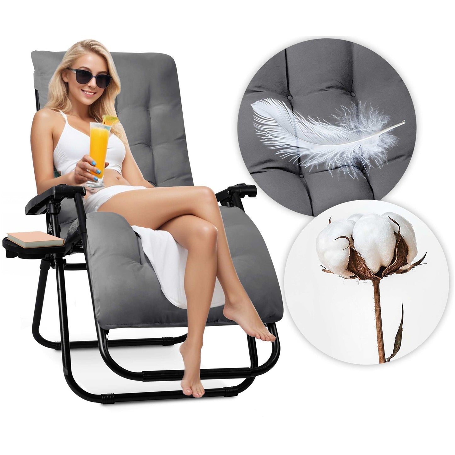 Folding garden chair with cushion Sofotel ChillWell