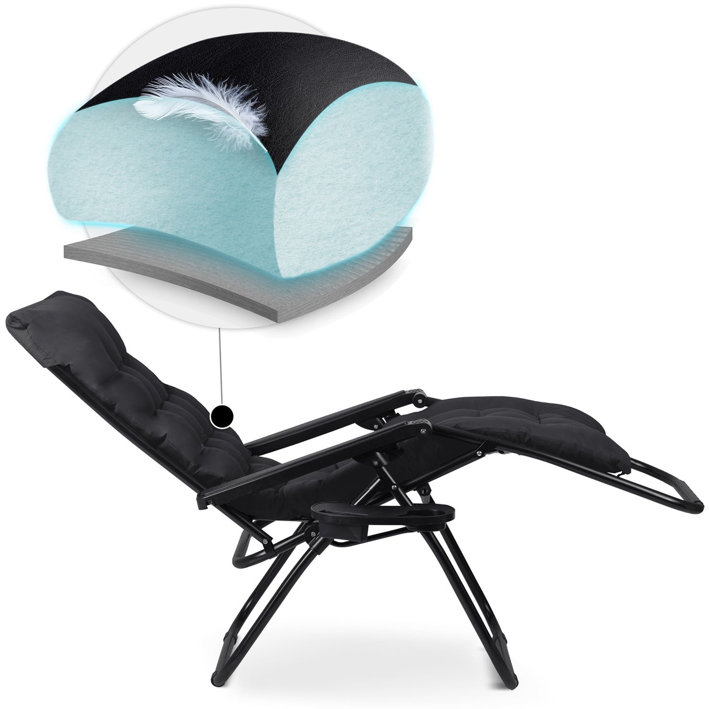 Folding garden chair with cushion Sofotel ChillWell