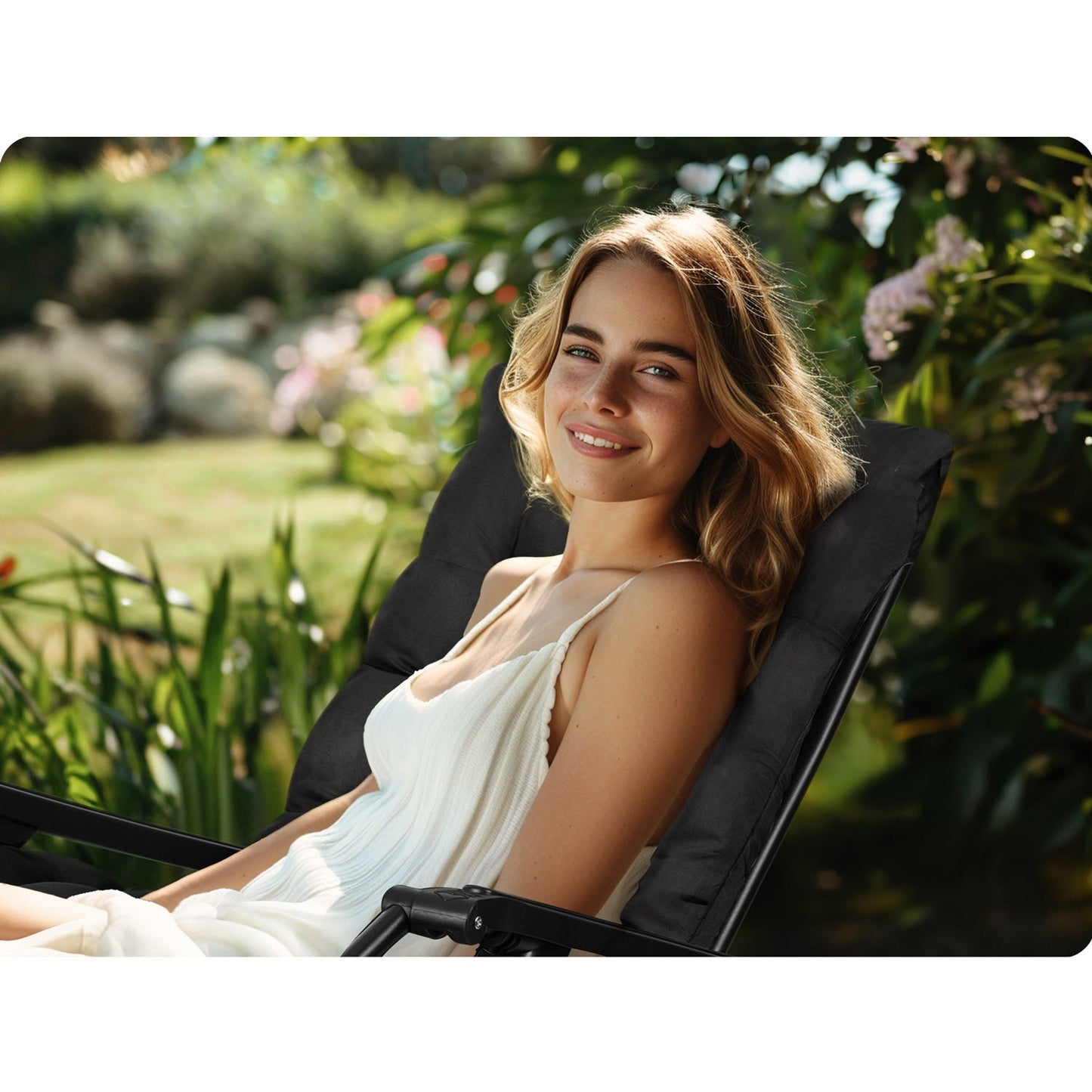 Folding garden chair with cushion Sofotel ChillWell