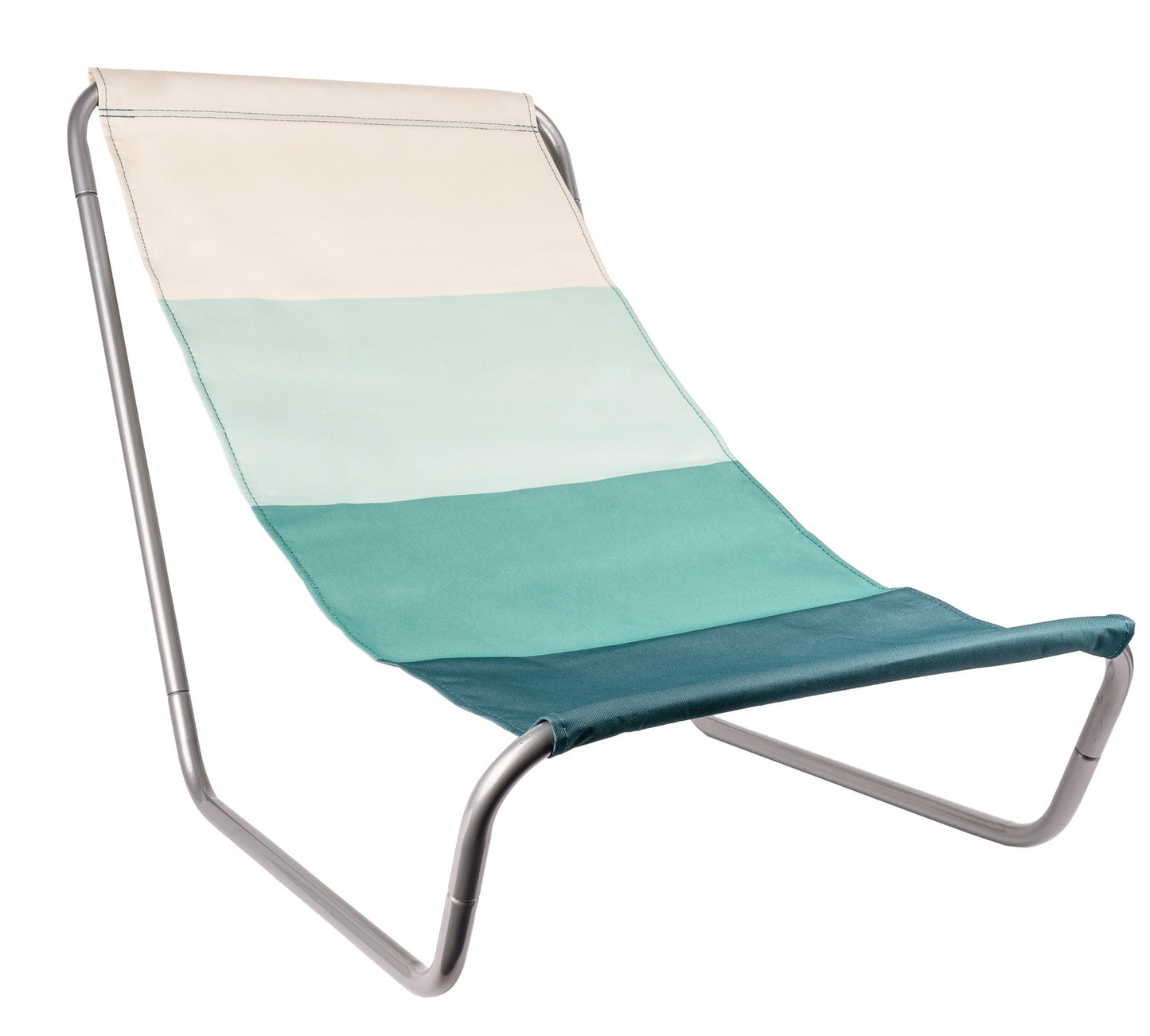 Folding garden lounger blue + bag