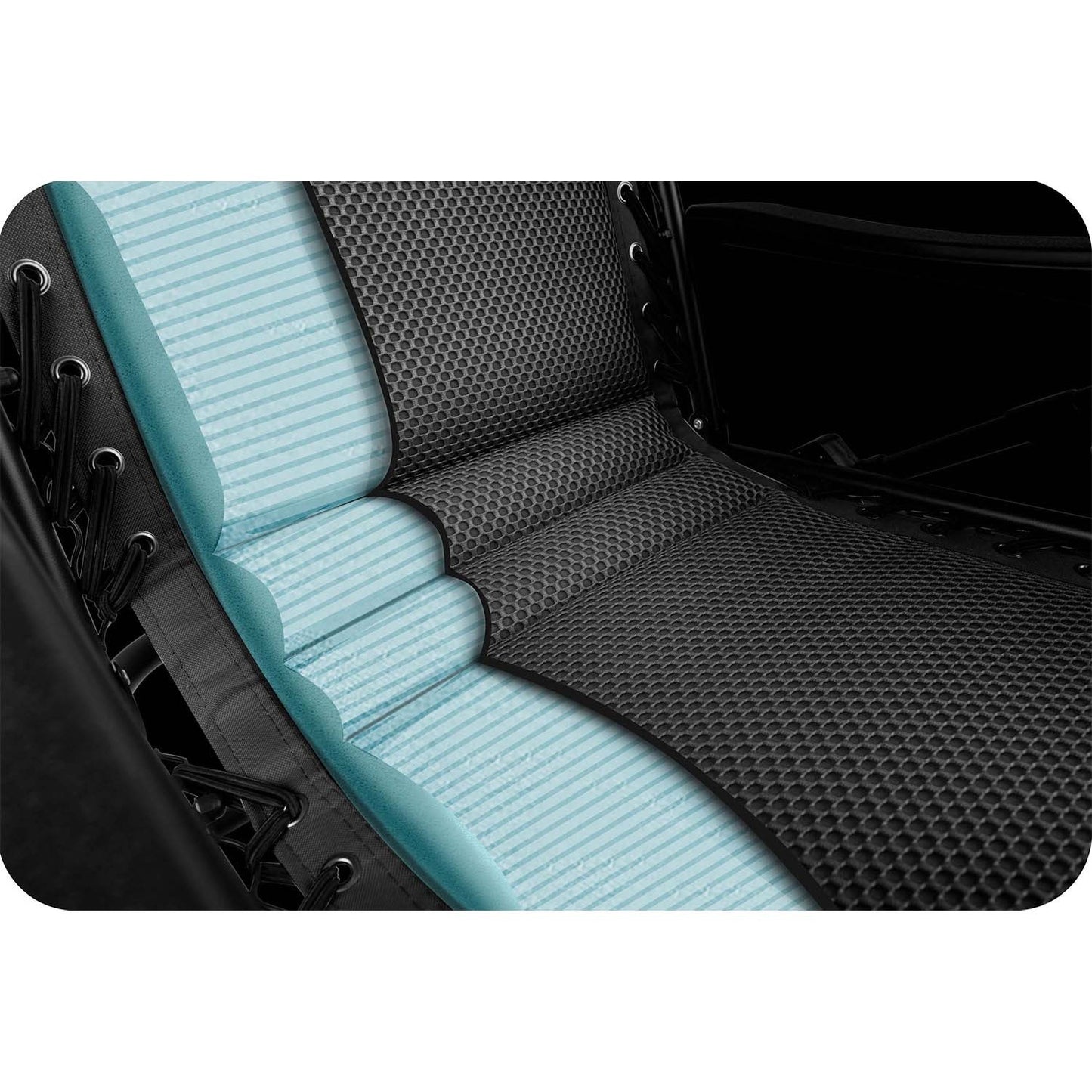 Folding garden lounger with cushion Sofotel ChillWell Soft black