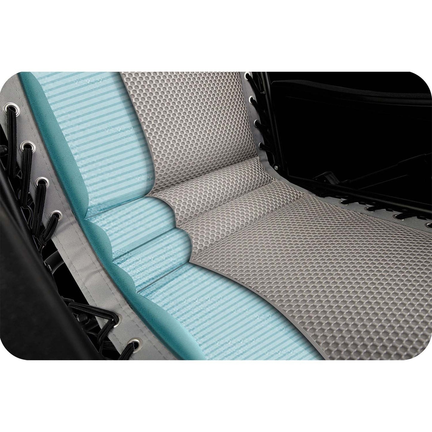 Folding garden lounger with cushion Sofotel ChillWell Soft gray