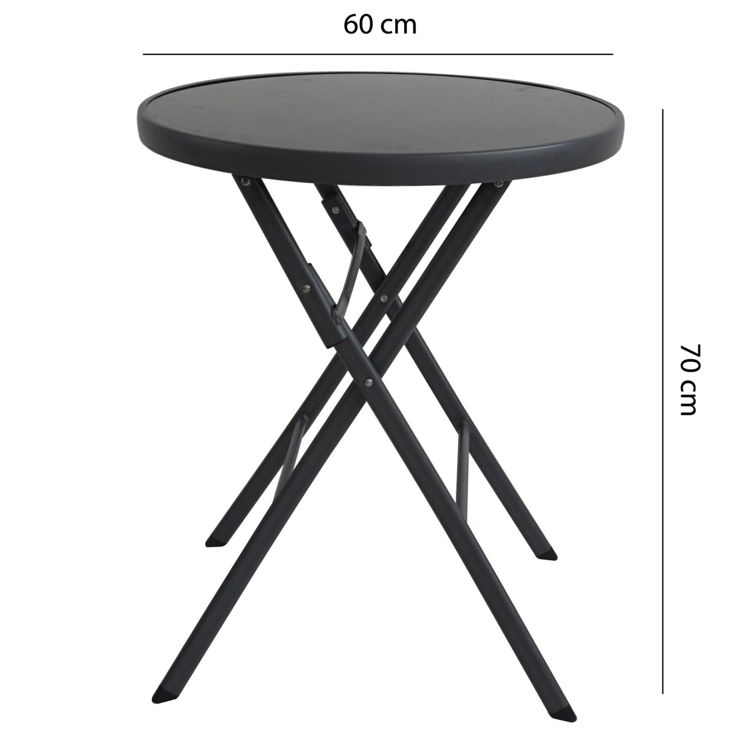 Folding garden table, 60 cm, for the terrace, balcony