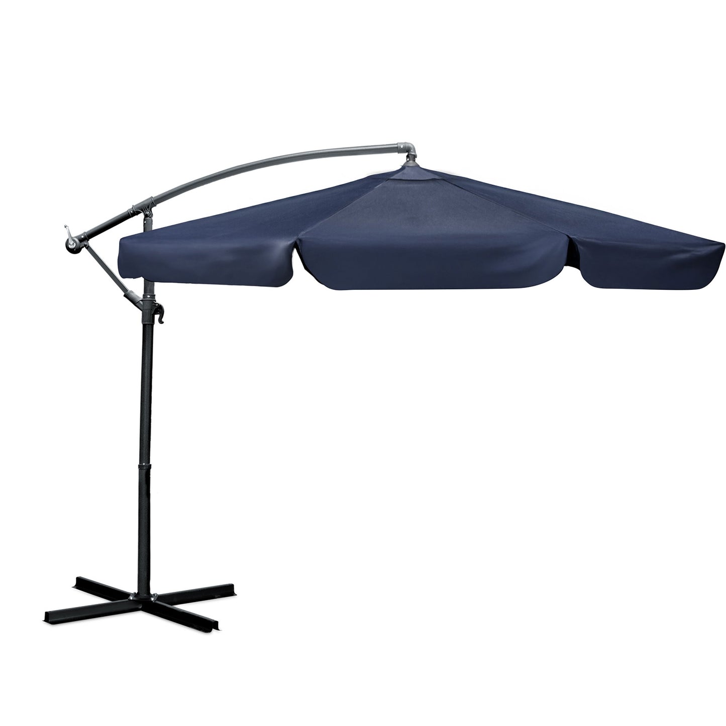 Folding garden umbrella 6 segments 350 cm with cover Plonos PL-880