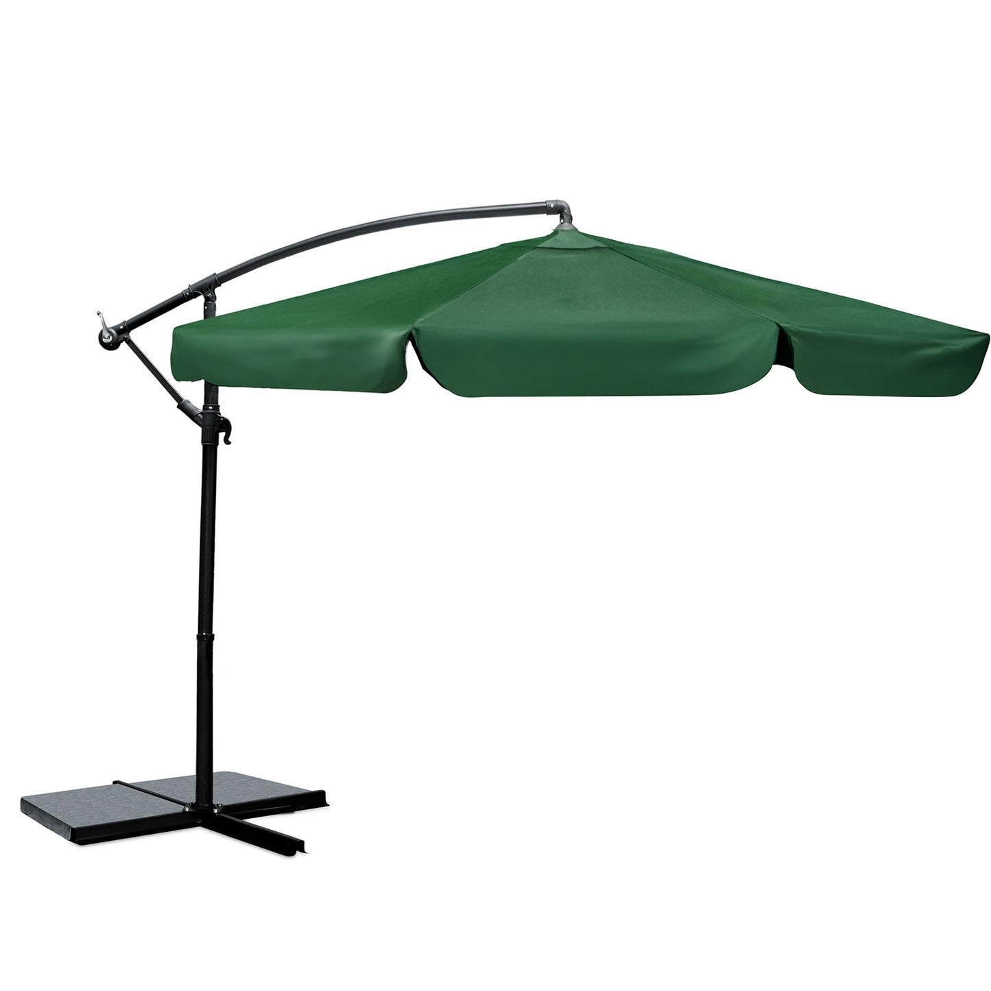 Folding garden umbrella 6 segments 350 cm with cover Plonos PL-880
