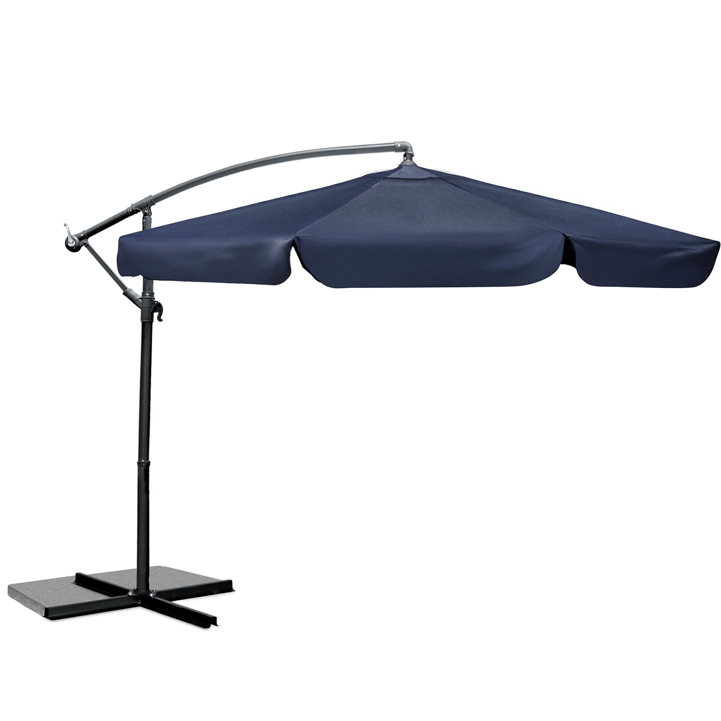 Folding garden umbrella 6 segments 350 cm with cover Plonos PL-880