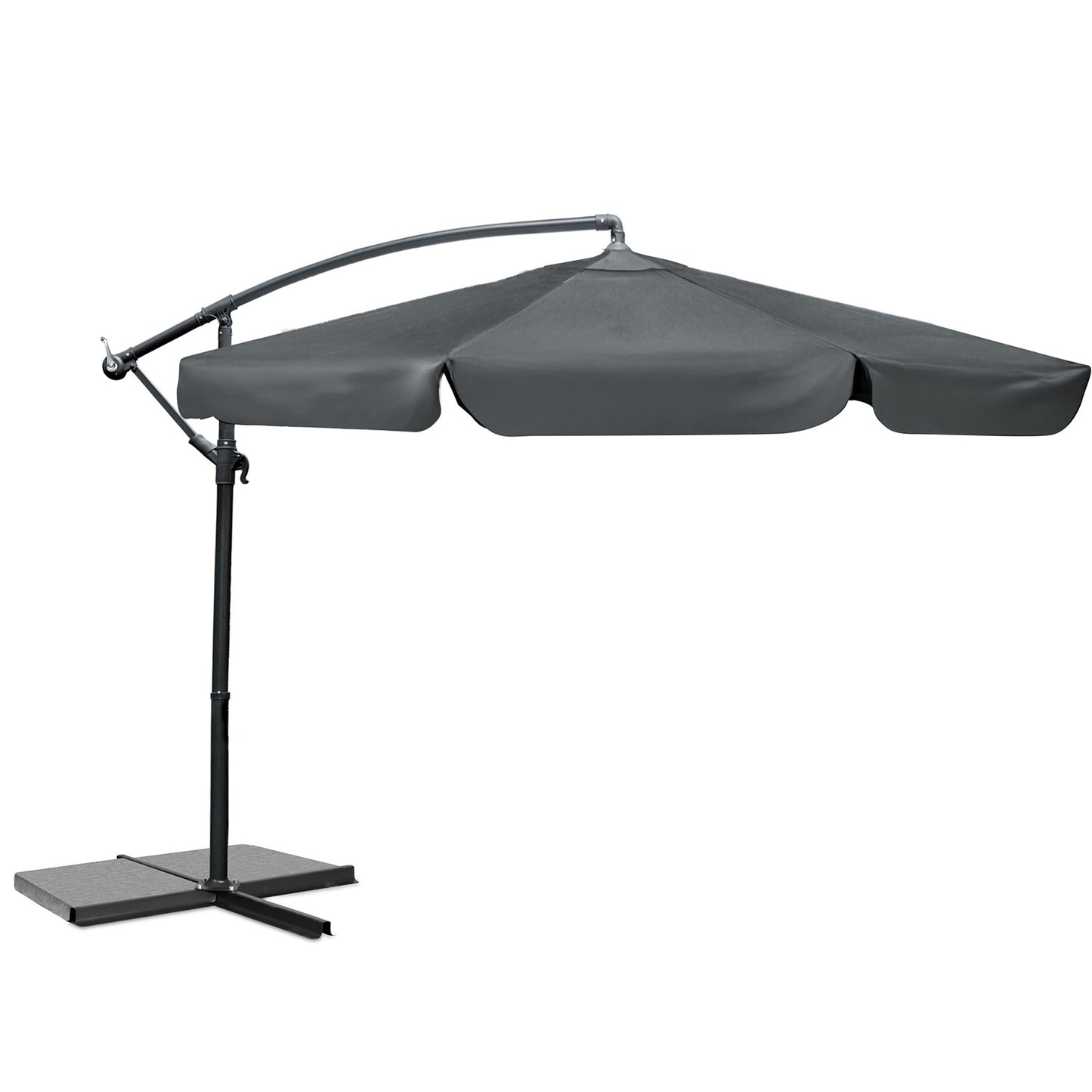 Folding garden umbrella 6 segments 350 cm with cover Plonos PL-880