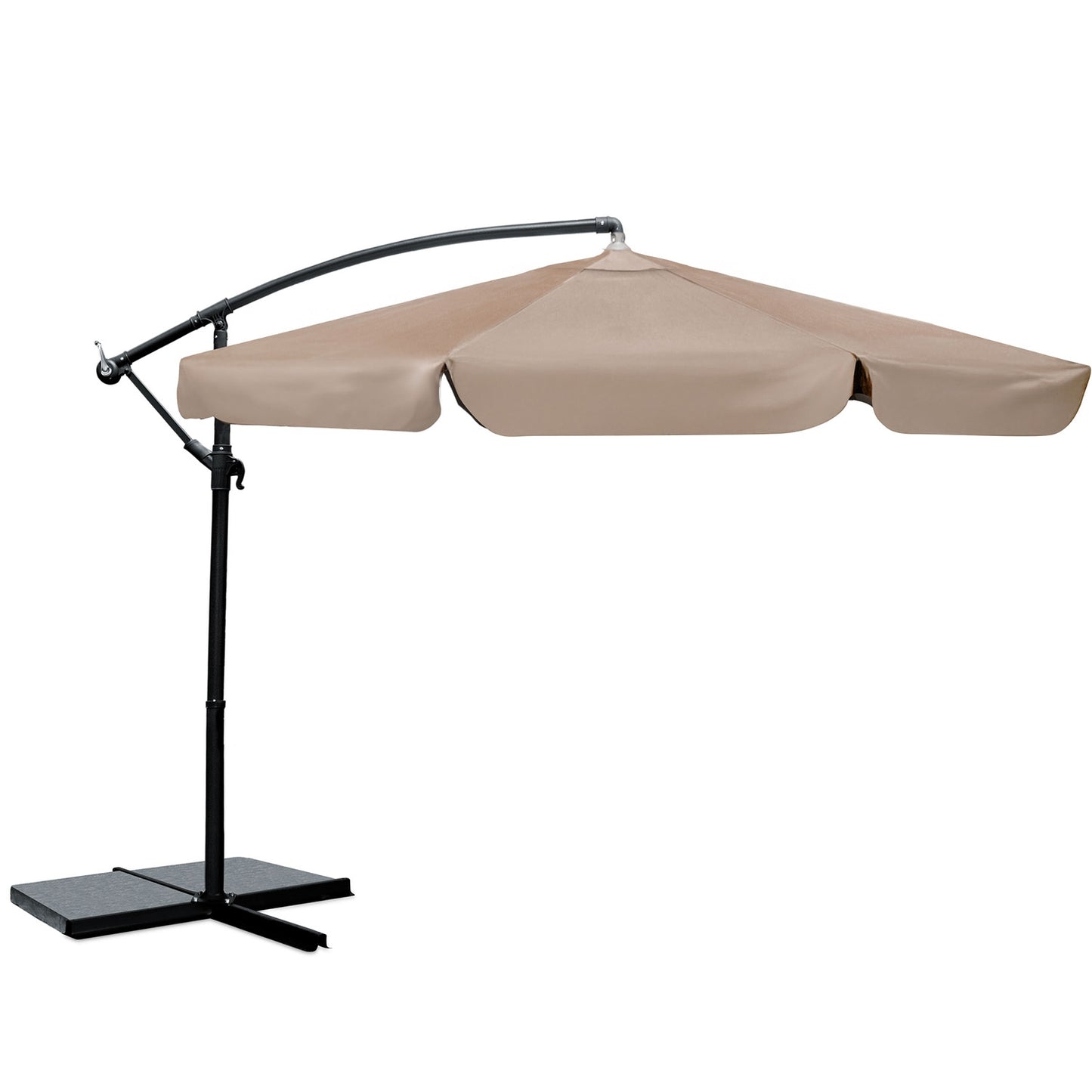 Folding garden umbrella 6 segments 350 cm with cover Plonos PL-880