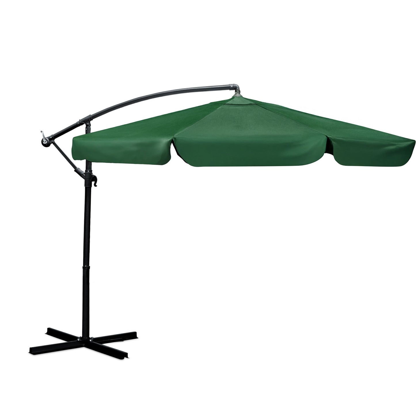 Folding garden umbrella 8 segments 350 cm with cover Plonos PL-881