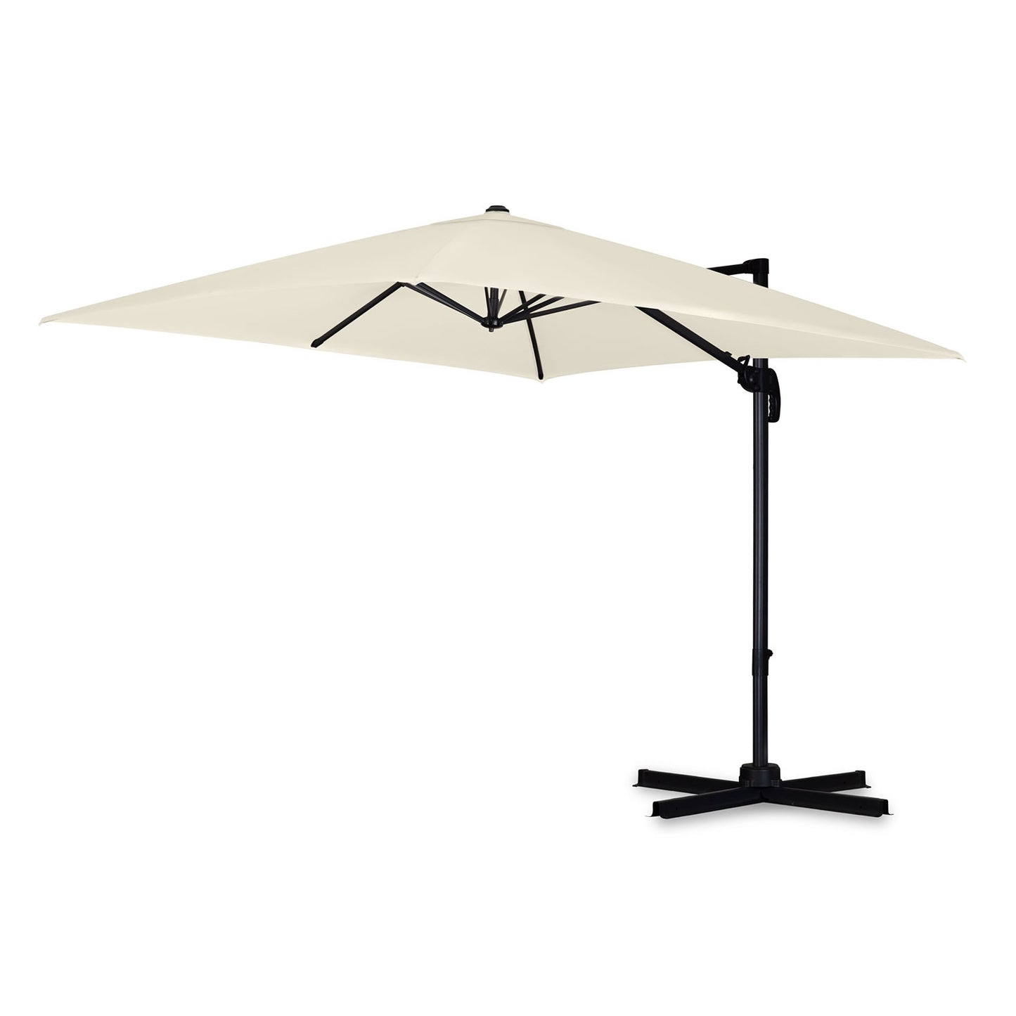 Folding garden umbrella 8 segments 420 cm with cover Plonos PL-883