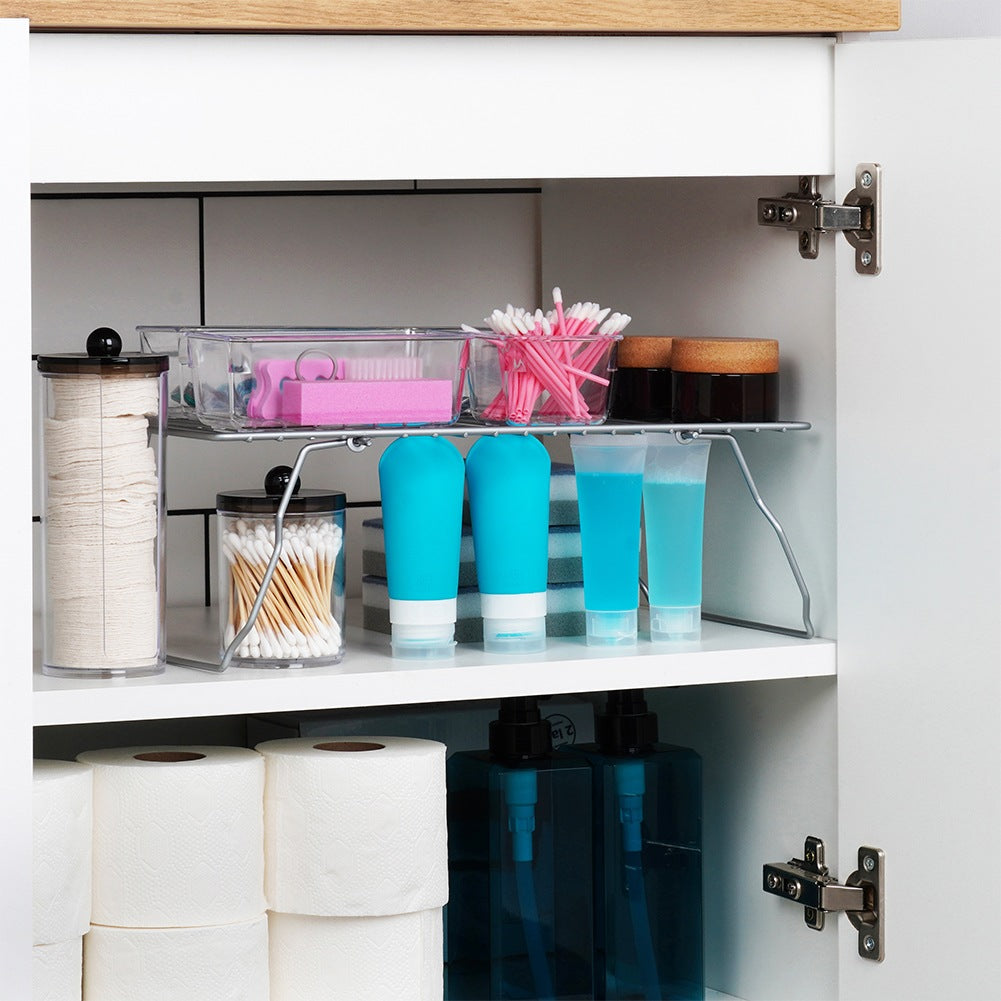 Folding metal kitchen shelf, gray, 37x21x13.5 cm