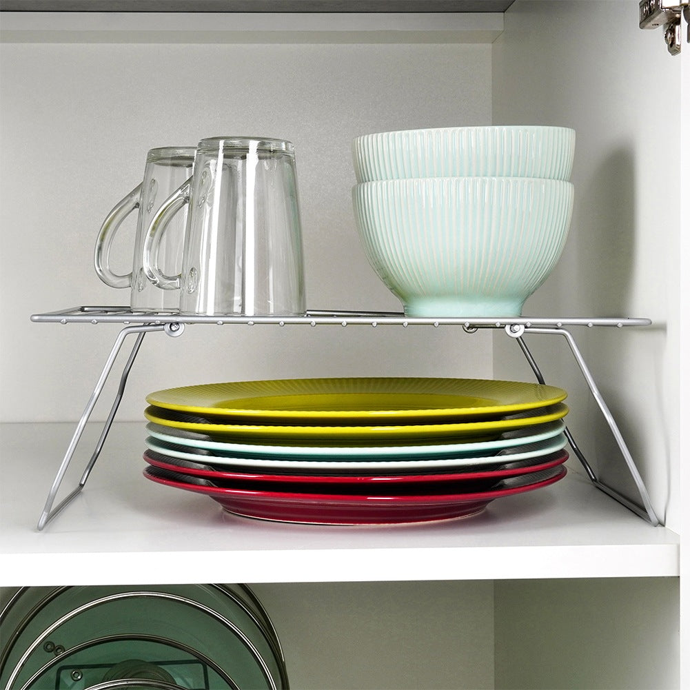 Folding metal kitchen shelf, gray, 37x21x13.5 cm