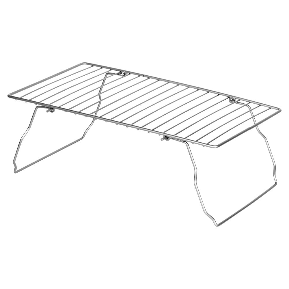 Folding metal kitchen shelf, gray, 37x21x13.5 cm