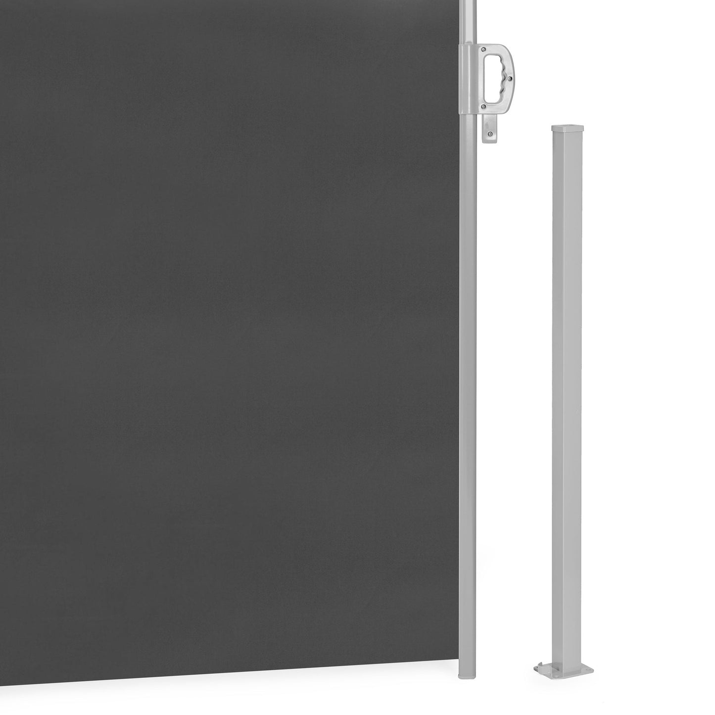 Folding side awning, roller blind, screen for the garden, terrace, anthracite