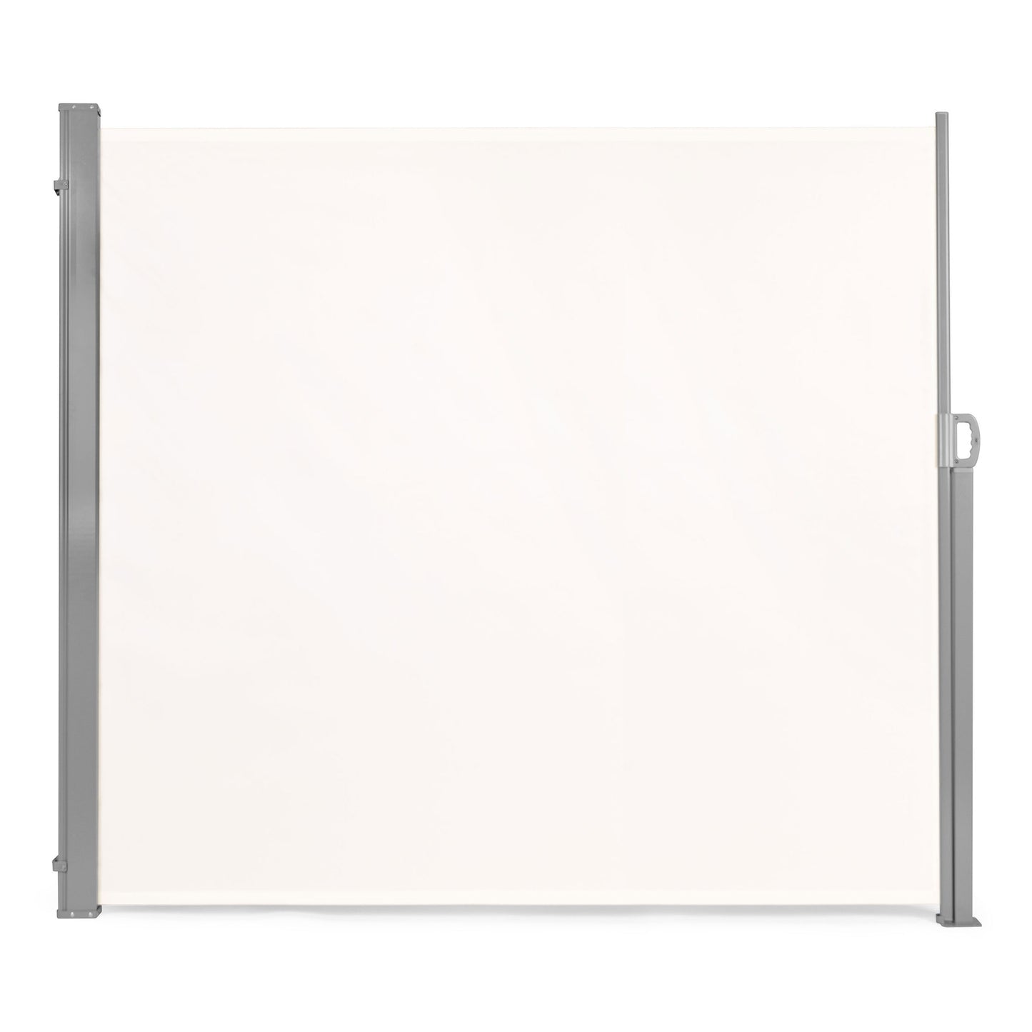 Folding side awning, roller blind, screen for the garden, terrace, beige