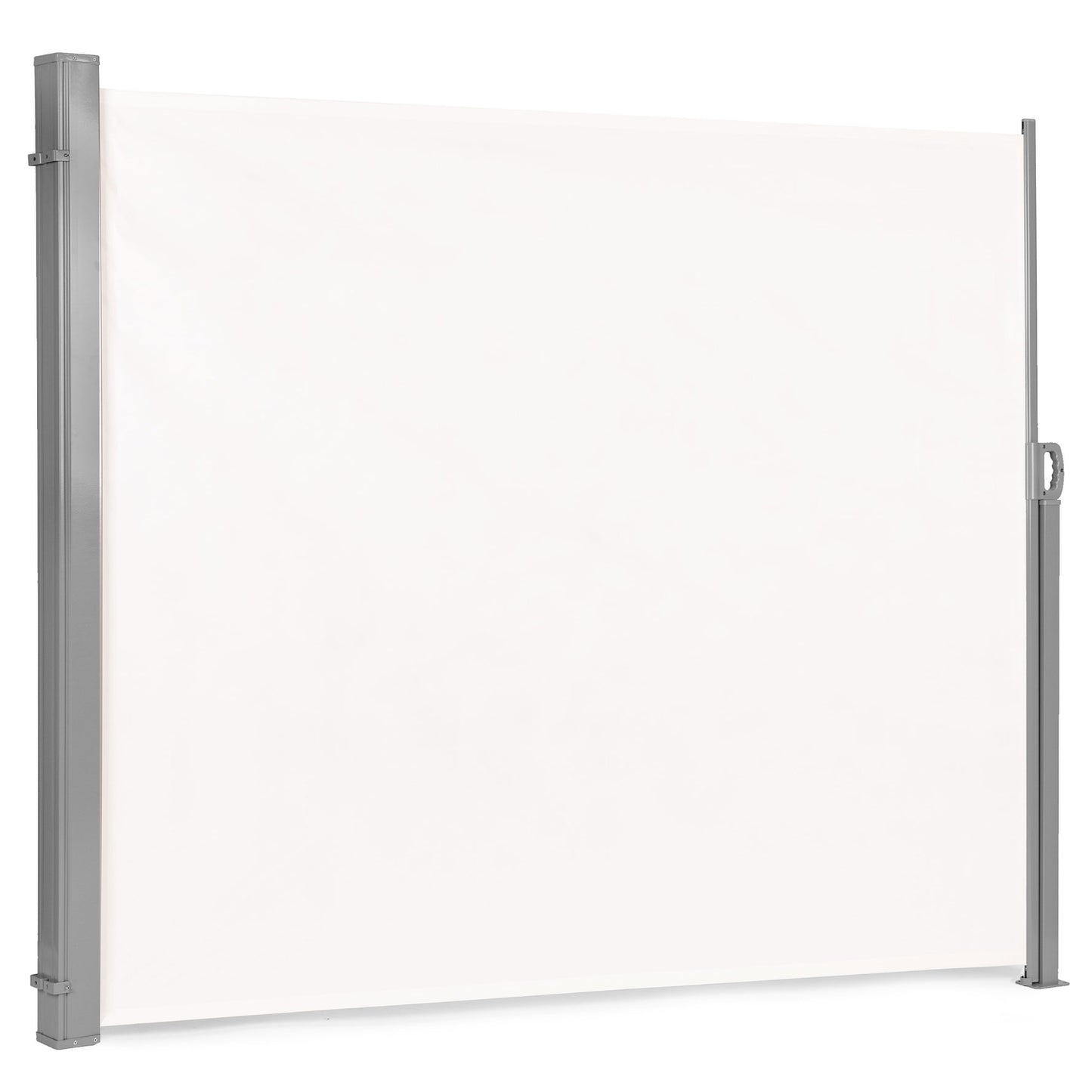 Folding side awning, roller blind, screen for the garden, terrace, beige