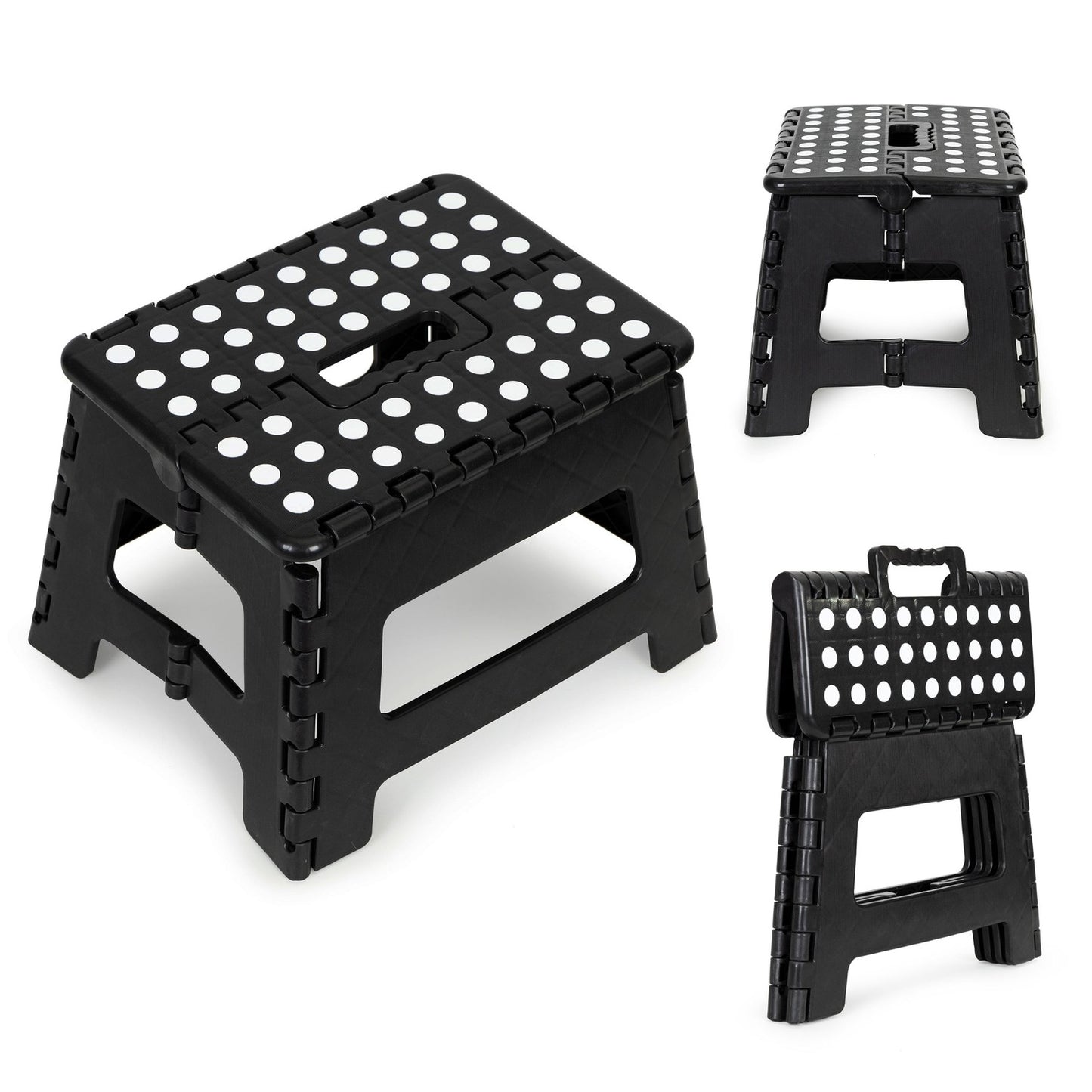 Folding stool, 1-step plastic stool, 22 cm