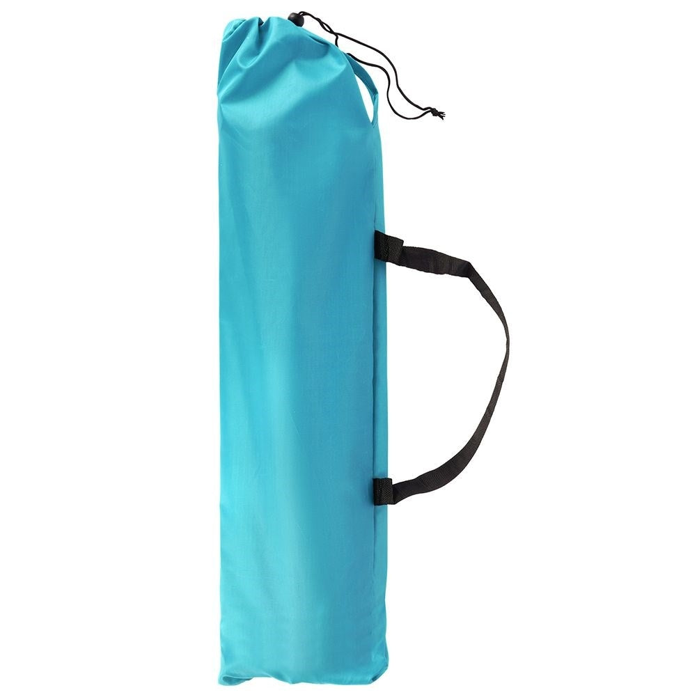 Folding sun lounger with metal frame and carrying bag