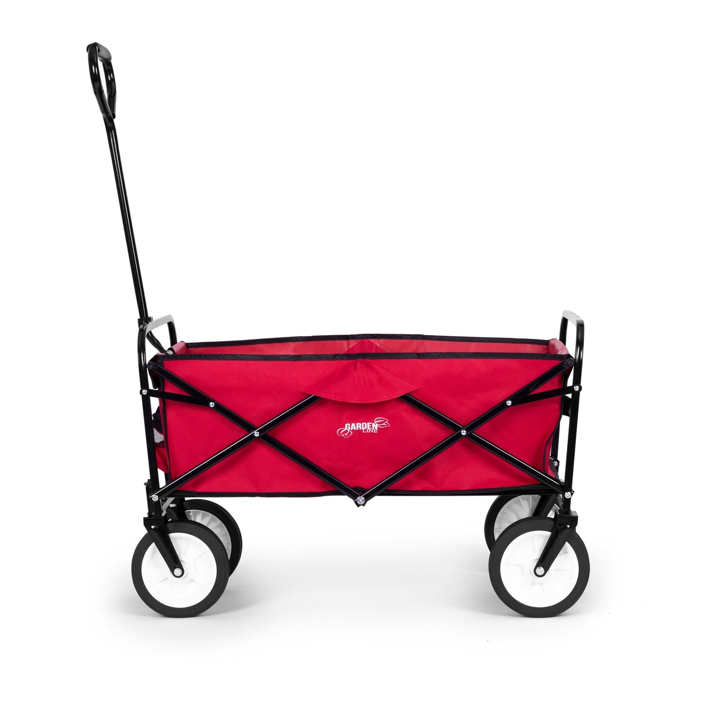Folding transport trolley large beach garden trolley 70kg red