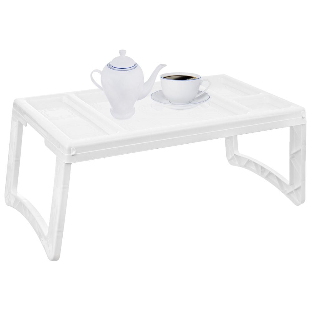 Folding white breakfast table 50x30x21 cm