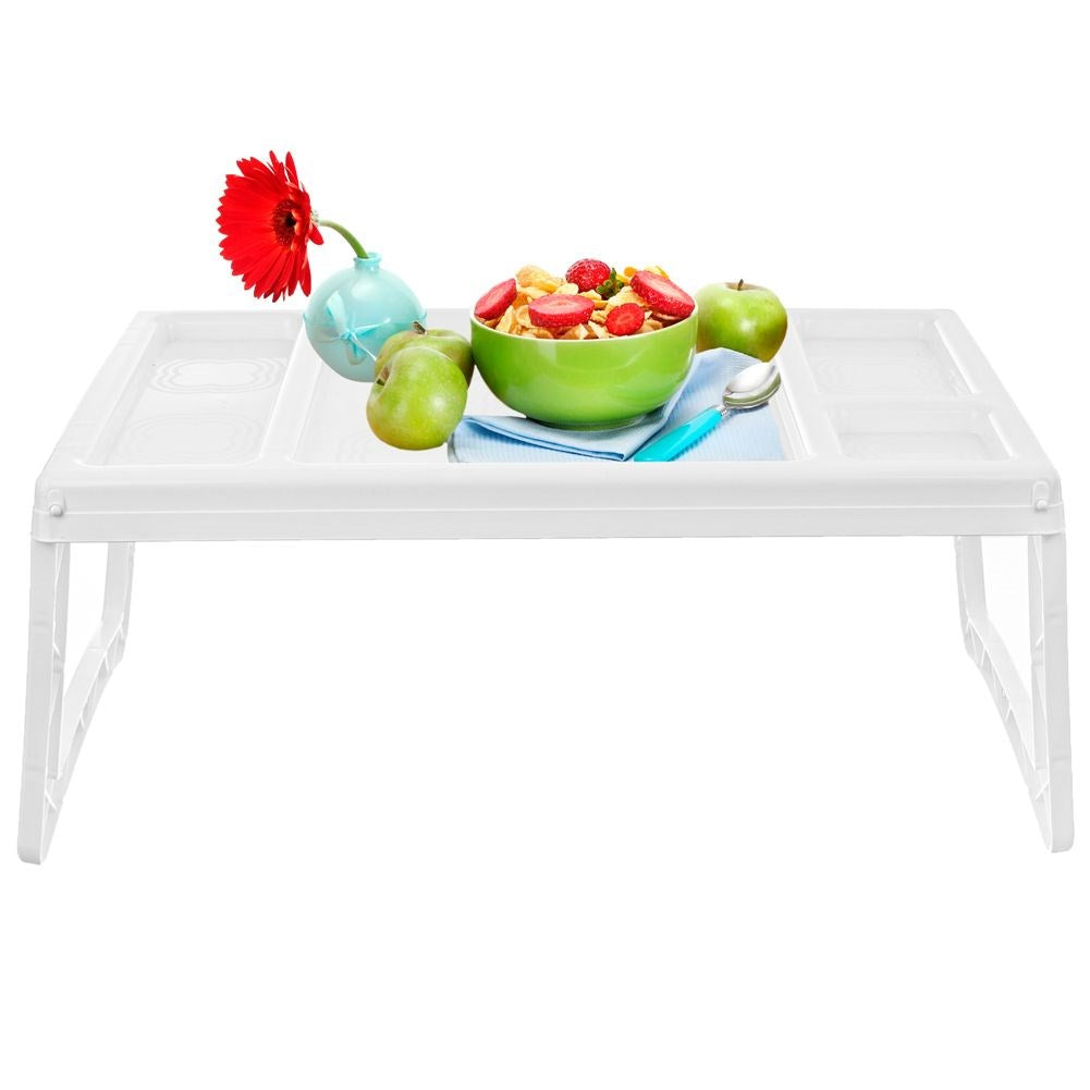 Folding white breakfast table 50x30x21 cm