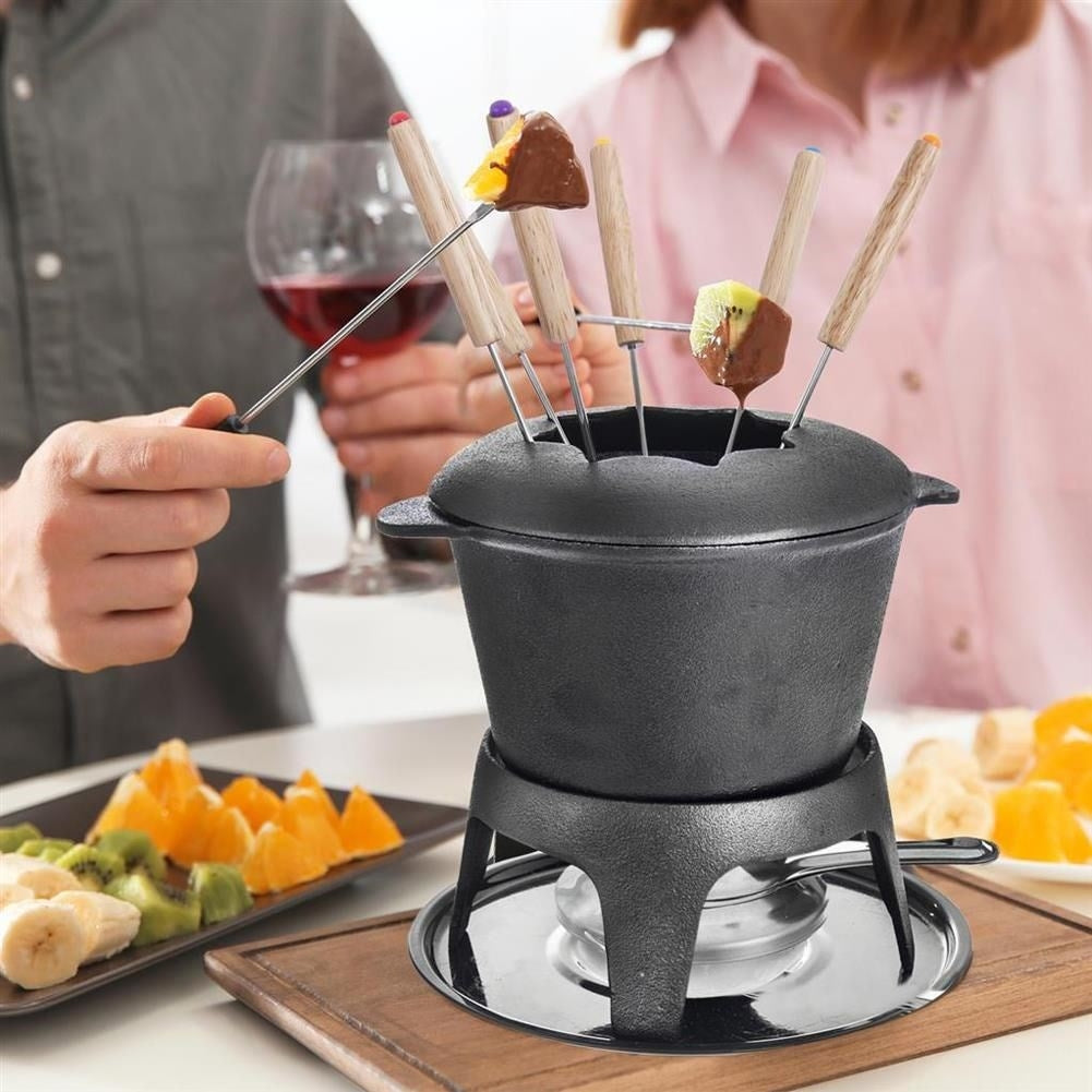 Fondue Pot with Heater for Cheese, Meat and Chocolate