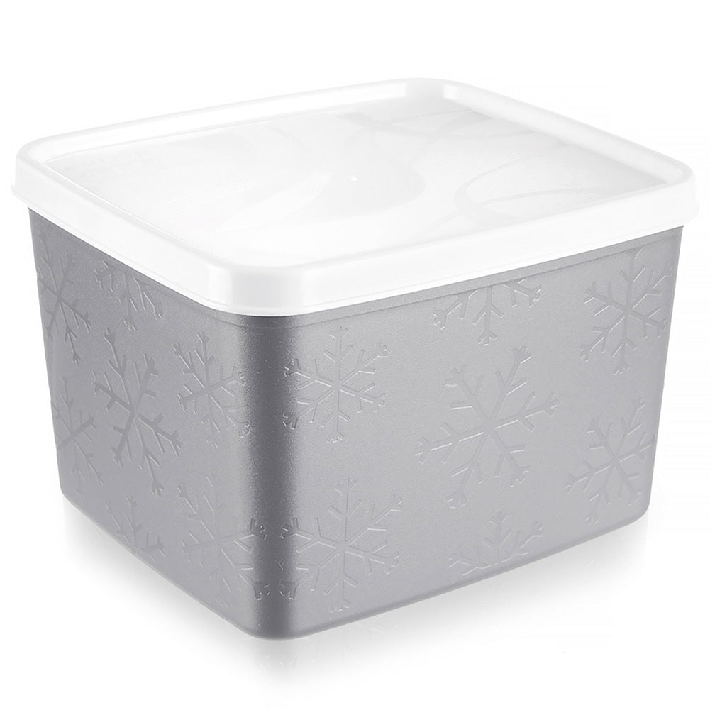 Food Container with Lid, Gray, 1.1 L