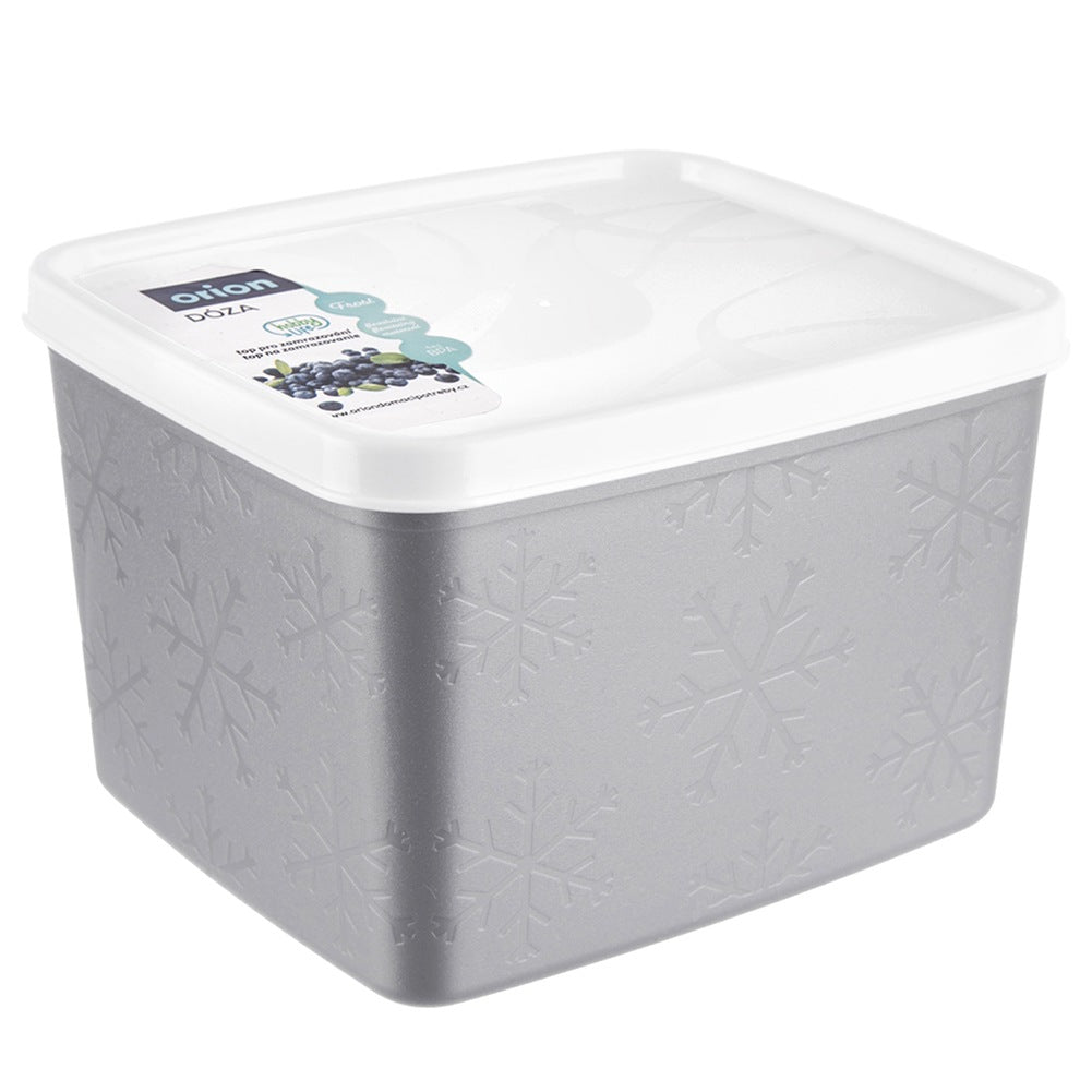 Food Container with Lid, Gray, 1.1 L
