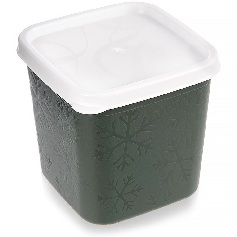 Food Container with Lid, Green, 380 ml