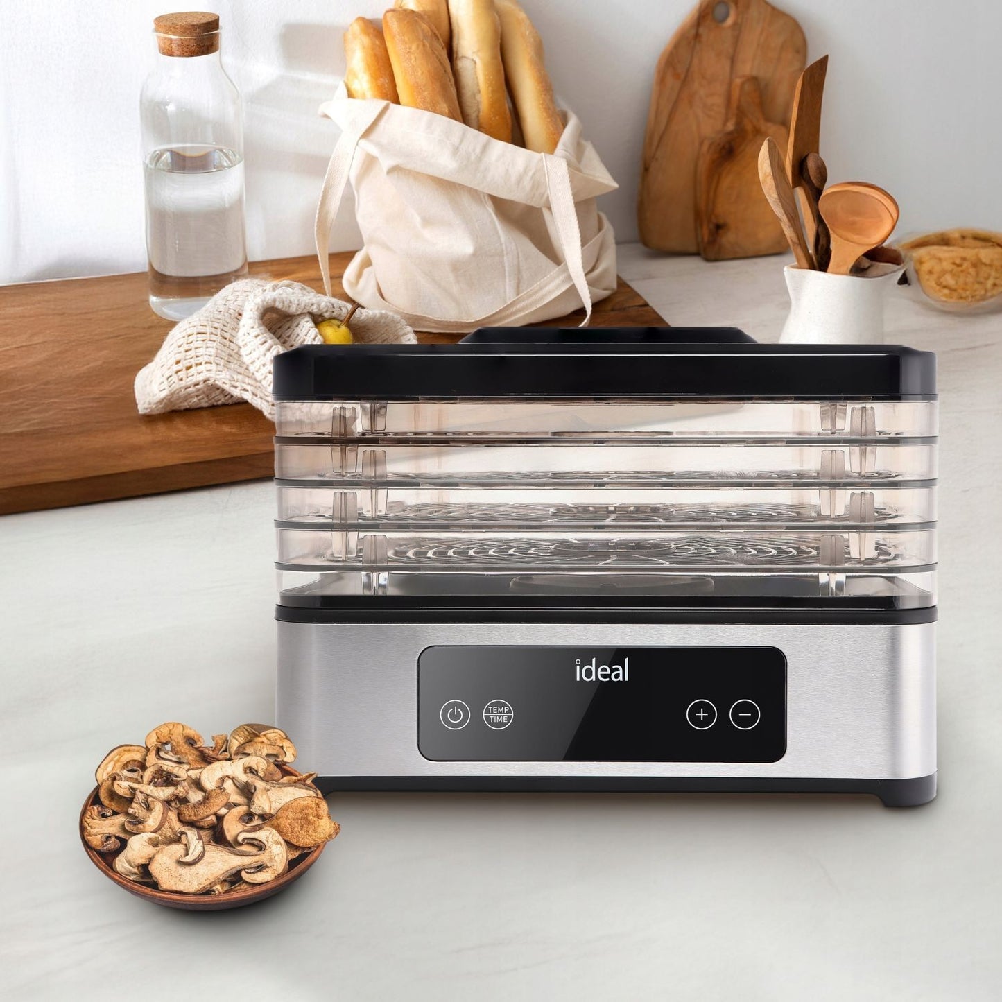 Food Dehydrator 400W, 5 Trays, Timer, Temp Control