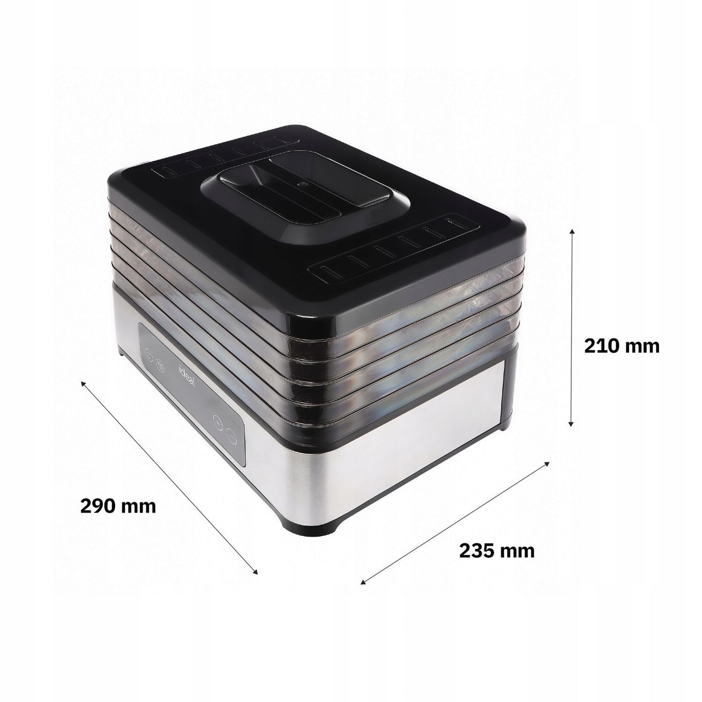 Food Dehydrator 400W, 5 Trays, Timer, Temp Control