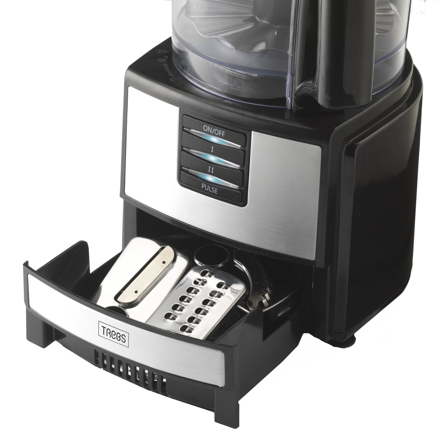 Food Processor with 2 Speeds, 1.2L Bowl, Blender