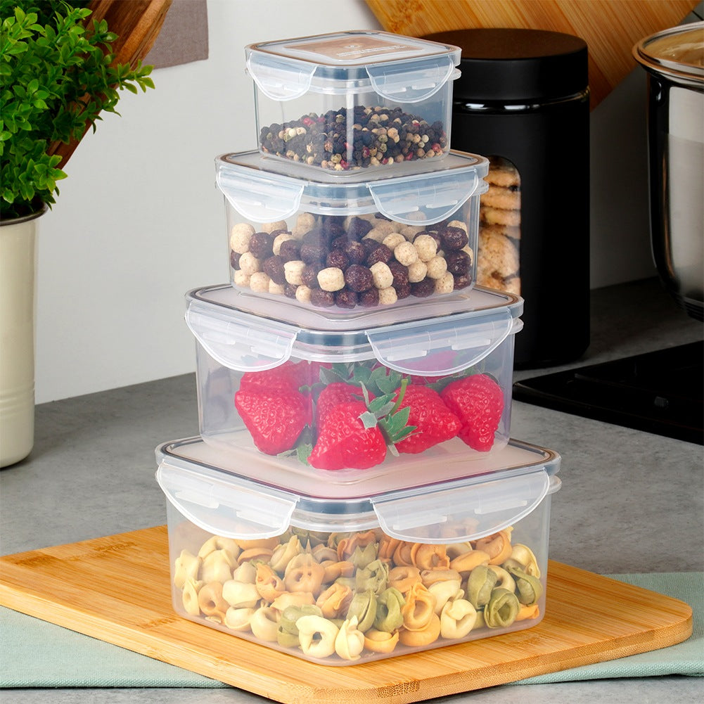 Food Storage Containers with Lid and Seal, Set of 4