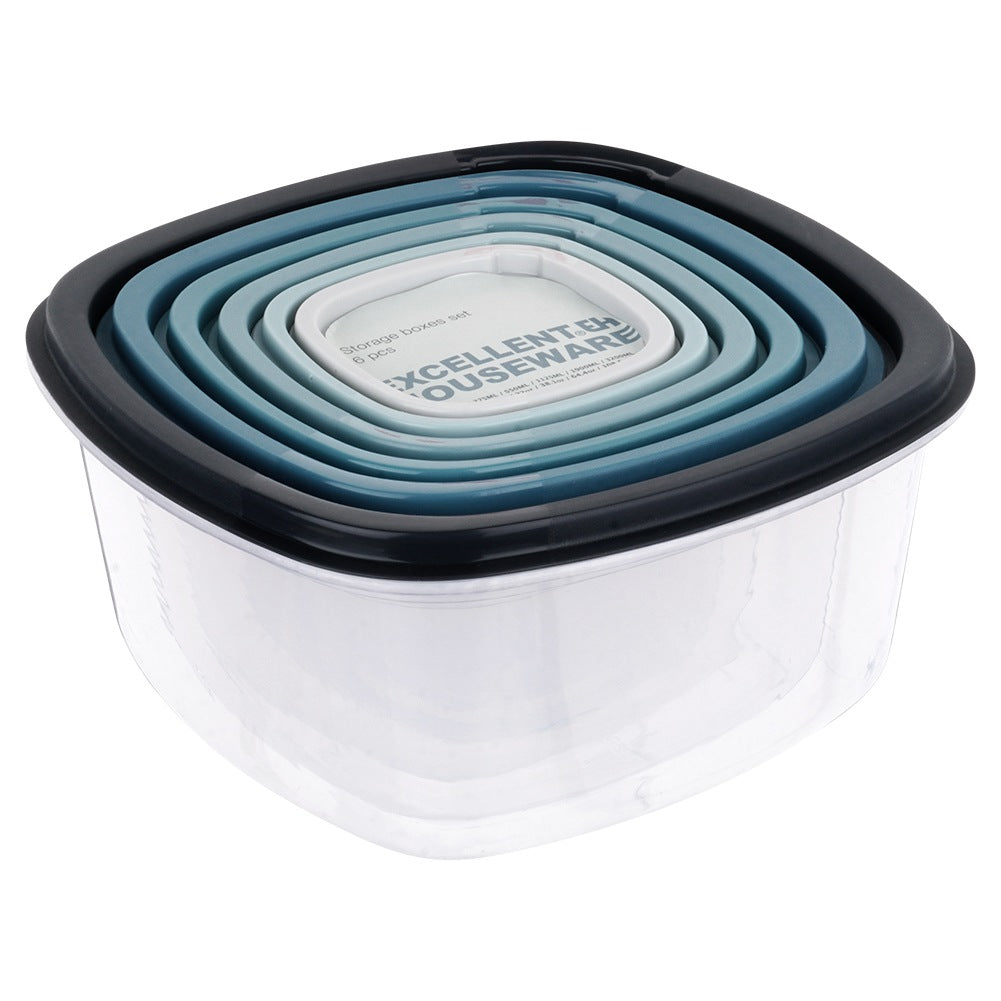 Food containers with lid 6 pcs.