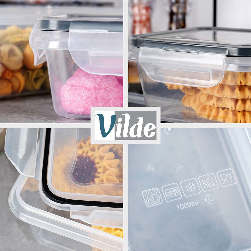Food containers with lid and seal 24 pcs.